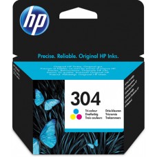 HP No 304 Tri-Color Ink Crtr 100 pgs